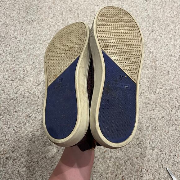 Rothys The Chelsea Berry Lattice Knit High Top Ankle Boots Sz 10.5 Casual - Picture 4 of 8